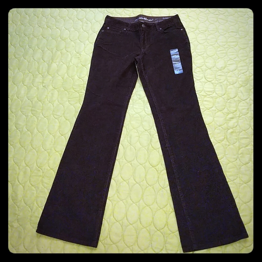 Eddie Bauer slightly curvy bootcut chord trouser 8 - Picture 1 of 8